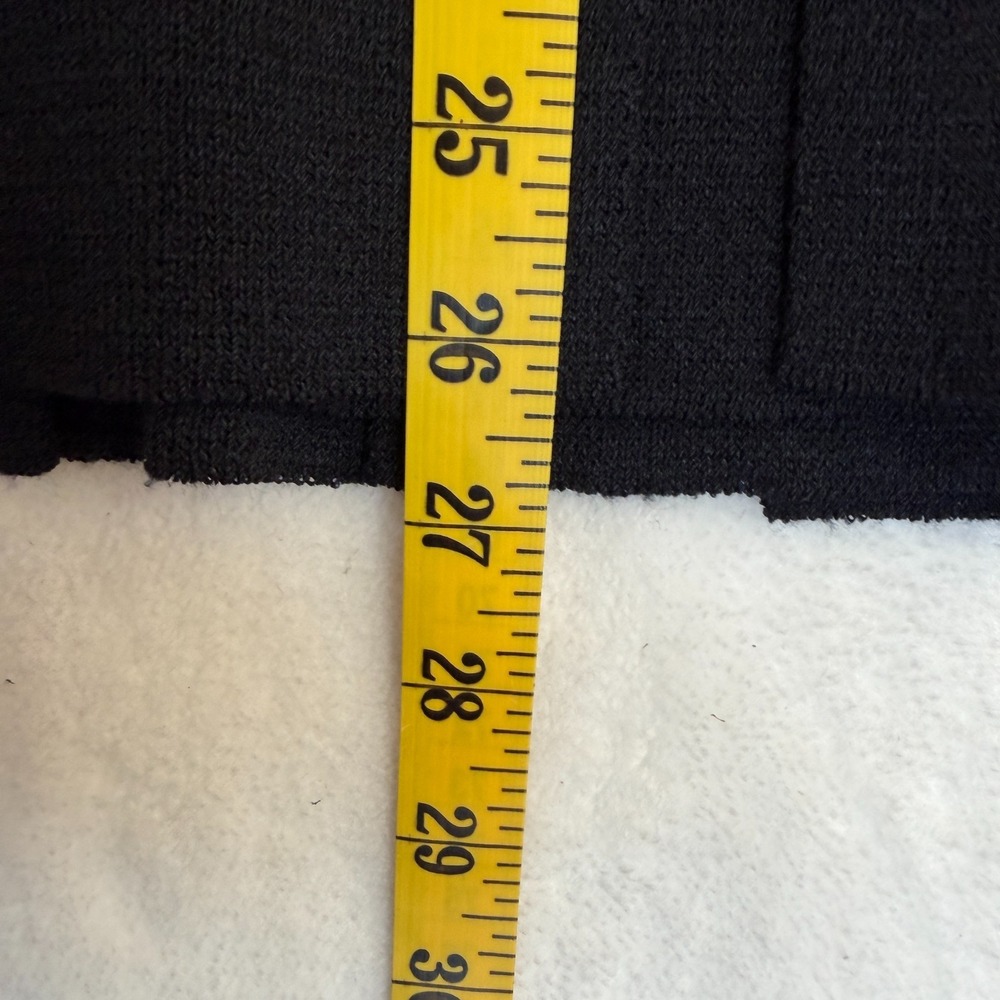 St John Knit Black Split Hem Skirt SZ 16 - Picture 9 of 10